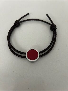 Alfa Romeo Braided Bracelet with Red Center Disk